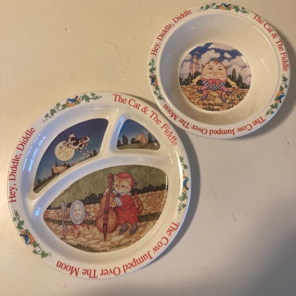 Other - Nursery Rhyme Kids plate and bowl set